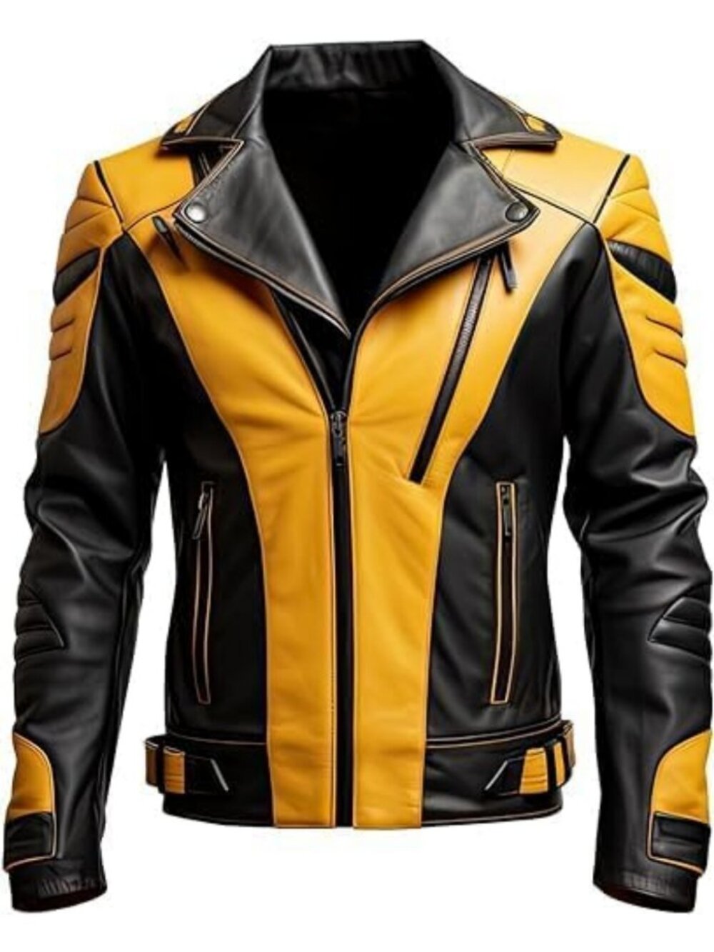 Stylish Multi-Color Leather Biker Jacket for Men | Faux Leather Bomber Coat